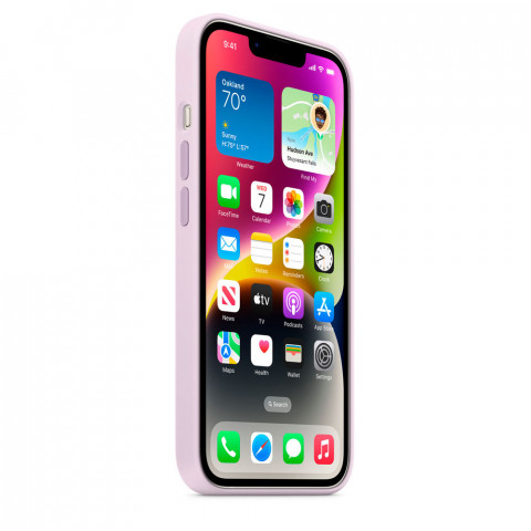 Чохол LUX Silicone Case на iPhone 14 Pro Max Lilac with MagSafe